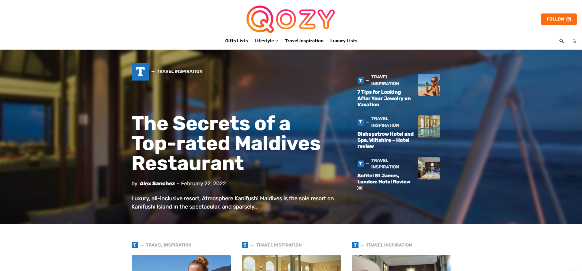 50 Best Luxury Blogs & sites Qosy