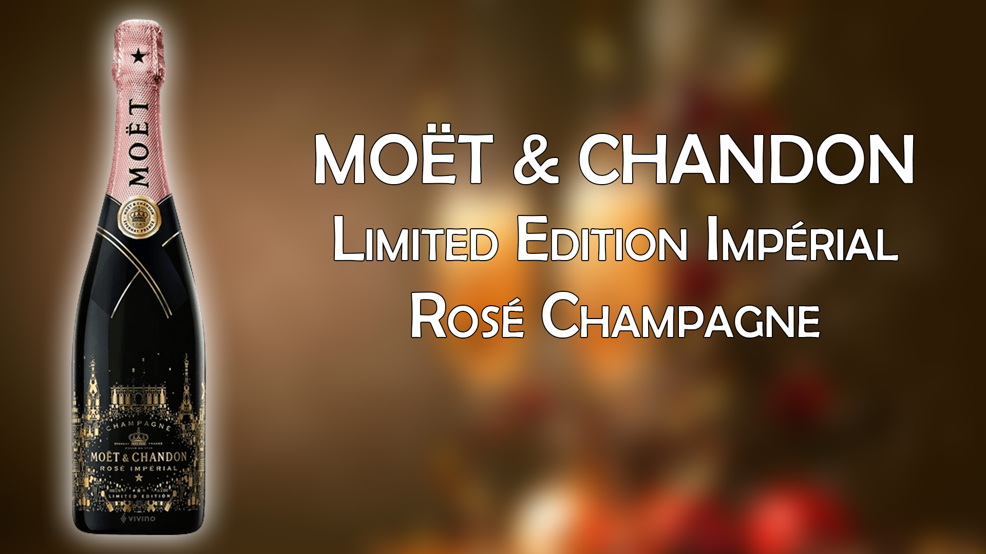 Moët & Chandon Limited Edition Impérial Rosé Champagne - Best Decorated Bottle for Christmas